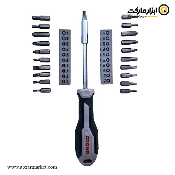ست سر پیچ گوشتی کرون 21 عددی مدل CPHBH-AXA21