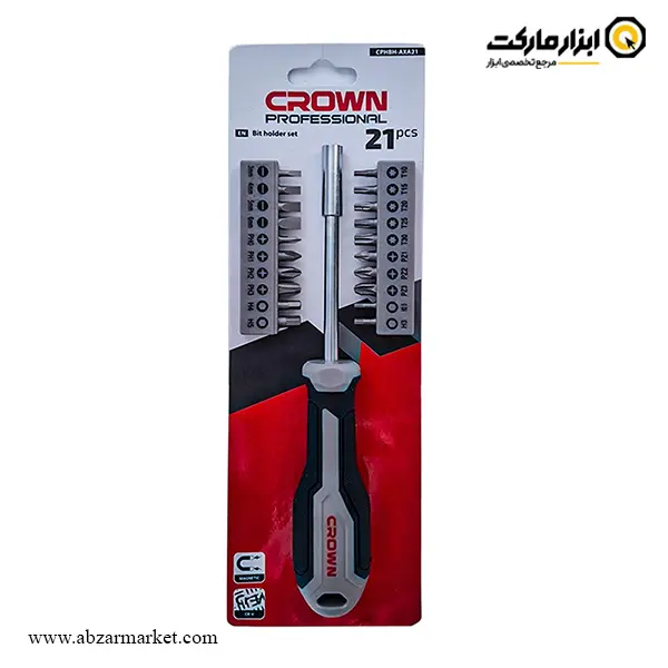ست سر پیچ گوشتی کرون 21 عددی مدل CPHBH-AXA21
