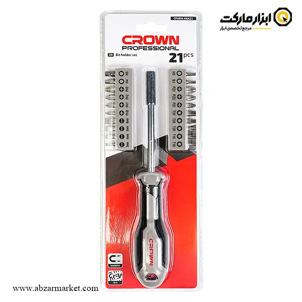 ست سر پیچ گوشتی کرون 21 عددی مدل CPHBH-AXA21