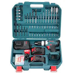 کیت دریل شارژی چکشی رونیکس لیتیوم 20 ولت 53 پارچه مدل RS-8619