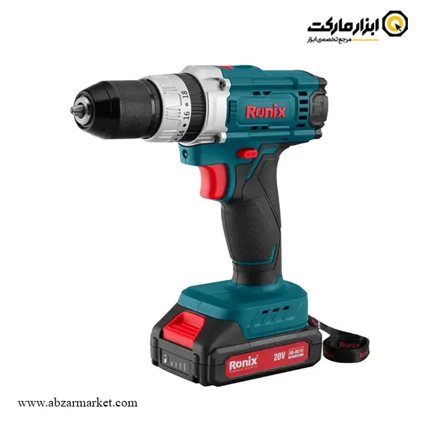 کیت دریل شارژی چکشی رونیکس لیتیوم 20 ولت 53 پارچه مدل RS-8619