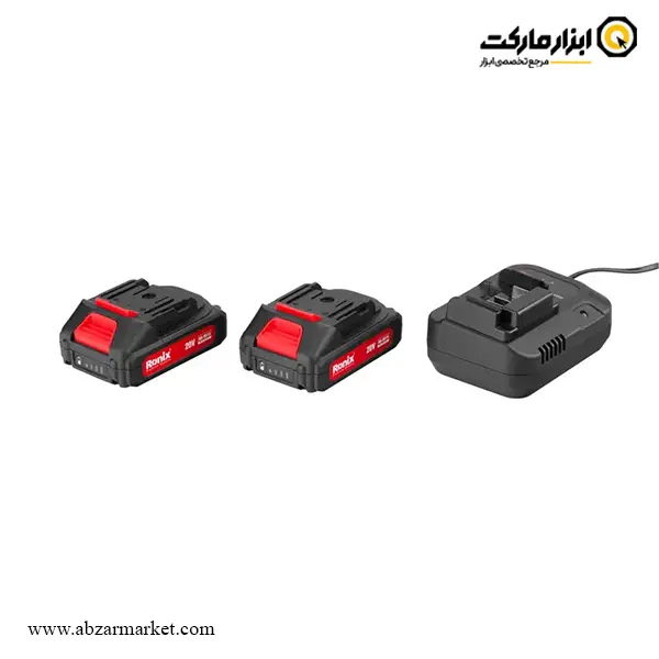 کیت دریل شارژی چکشی رونیکس لیتیوم 20 ولت 53 پارچه مدل RS-8619