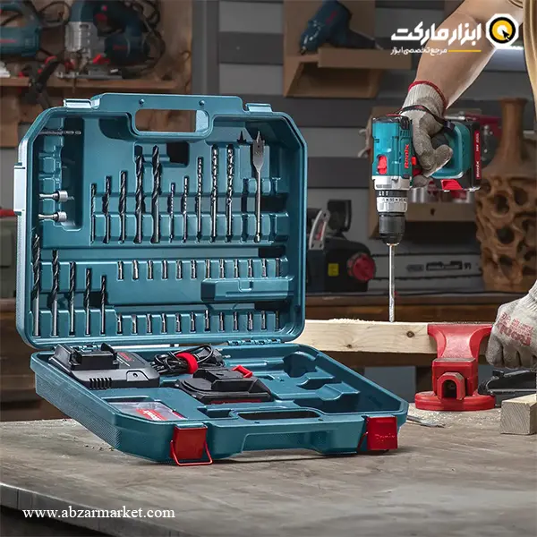 کیت دریل شارژی چکشی رونیکس لیتیوم 20 ولت 53 پارچه مدل RS-8619
