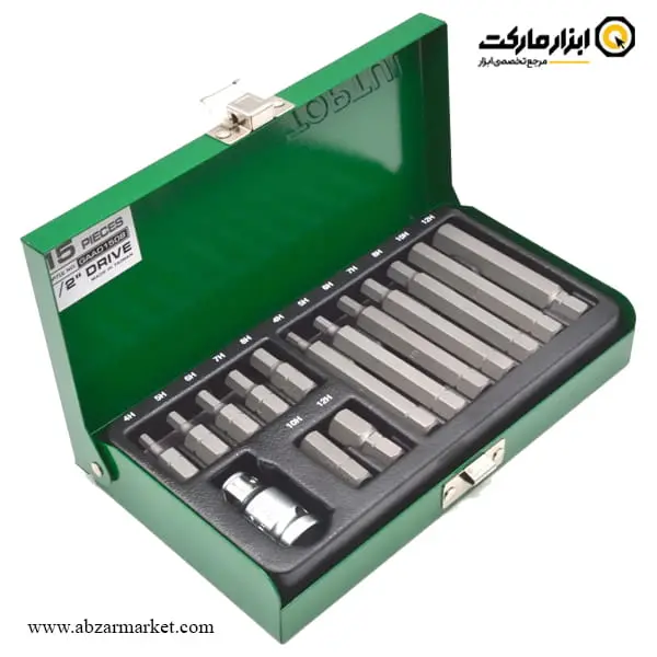 جعبه بیت آلنی شش گوش تاپ تول 15 عددی مدل GAAD1508
