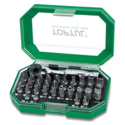 ست سر پیچ گوشتی تاپ تول 35 عددی مدل GACW3504