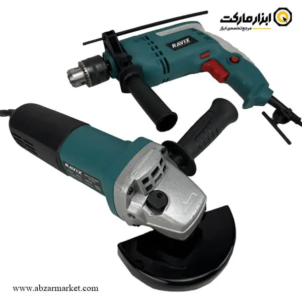 کیت دو دستگاه دریل و مینی فرز راویکس مدل RX-6060