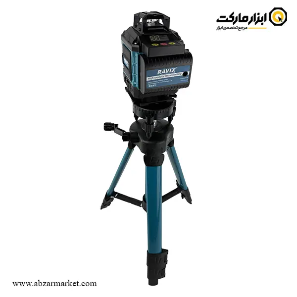 تراز لیزری راویکس 16 خط 360 درجه نور سبز ریموت دار با پایه مدل RX-16L