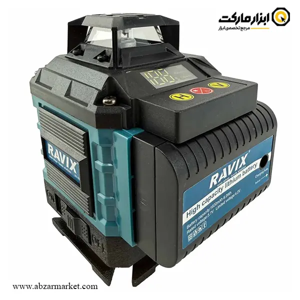 تراز لیزری راویکس 16 خط 360 درجه نور سبز ریموت دار با پایه مدل RX-16L