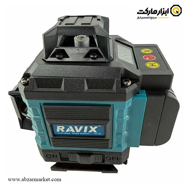 تراز لیزری راویکس 16 خط 360 درجه نور سبز ریموت دار با پایه مدل RX-16L