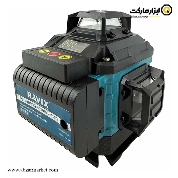تراز لیزری راویکس 16 خط 360 درجه نور سبز ریموت دار با پایه مدل RX-16L