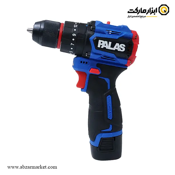 دریل شارژی چکشی پالاس براشلس 16 ولت 2 باتری مدل P2416