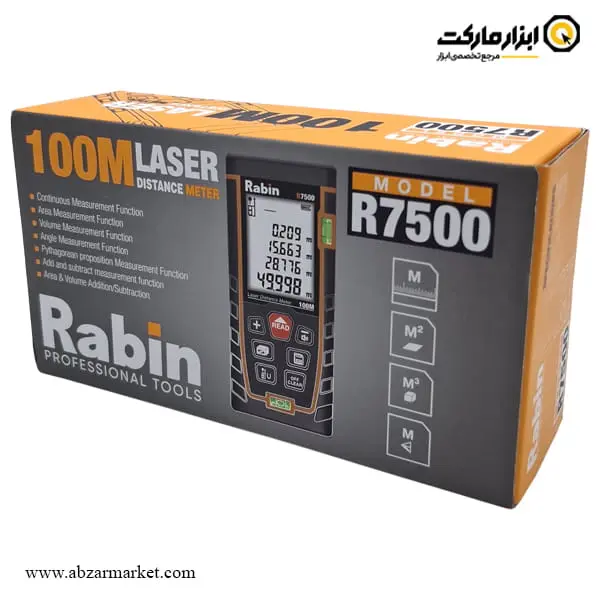 متر لیزری رابین 100 متری مدل R7500