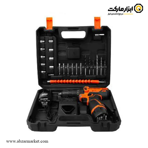 کیت دریل شارژی 12 ولت 29 پارچه گابریک براشلس مدل CDK1201