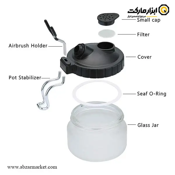 ست تمیزکاری ایربراش ای پی تی 4 عددی مدل AT-884