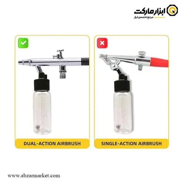 ست مخزن ایربراش APT پلاستیکی 4 عددی مدل AP-10335C