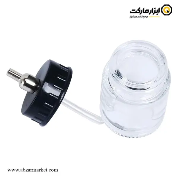 مخزن ایربراش APT شیشه ای مدل AT-02 مخزن ایربراش APT شیشه ای مدل AT-02