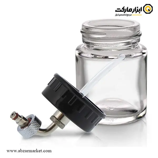 مخزن ایربراش APT شیشه ای مدل AT-07