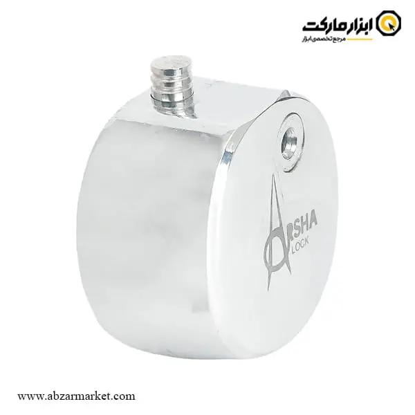 قفل گرد پشت بسته آرشا نقره ای