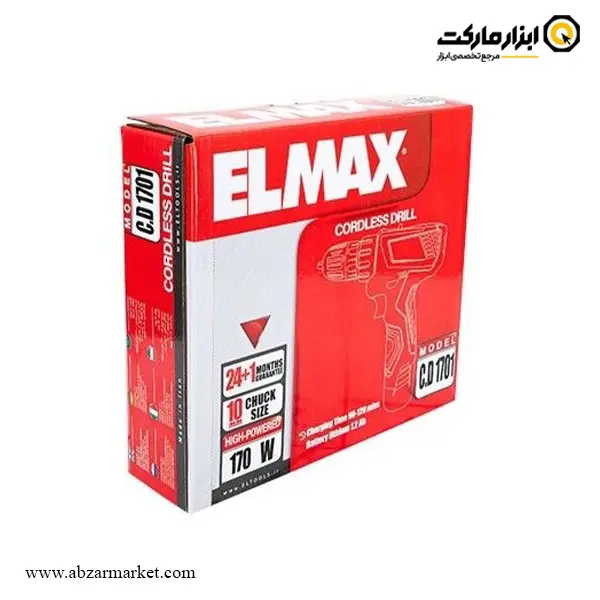 دریل شارژی المکس لیتیوم 12 ولت مدل C.D 1701