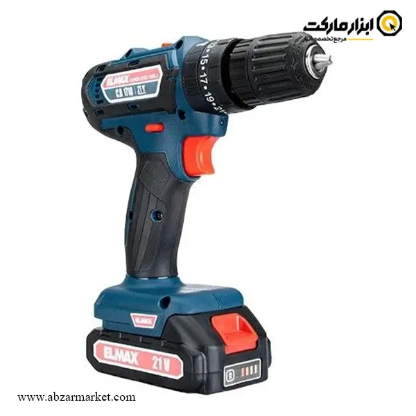 دریل شارژی چکشی المکس لیتیوم 21 ولت مدل C.D 1710