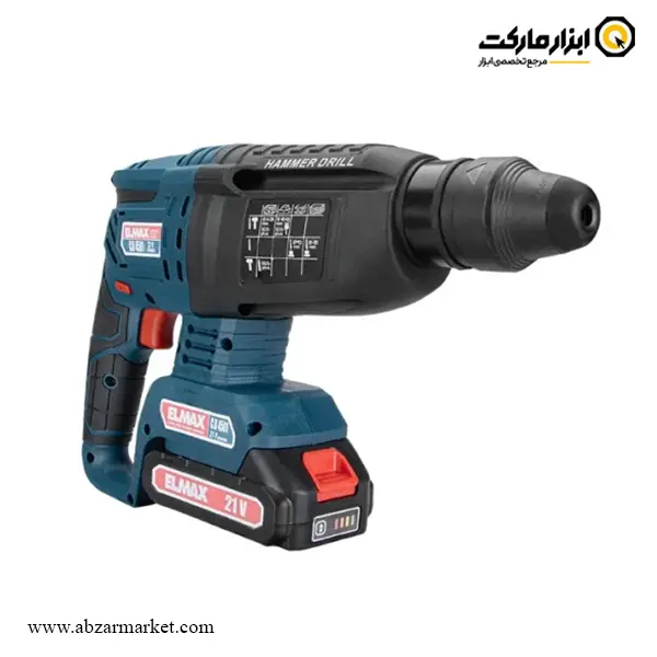 دریل بتن کن شارژی المکس 3 کیلویی 21 ولت 2 باتری مدل C.R 4501