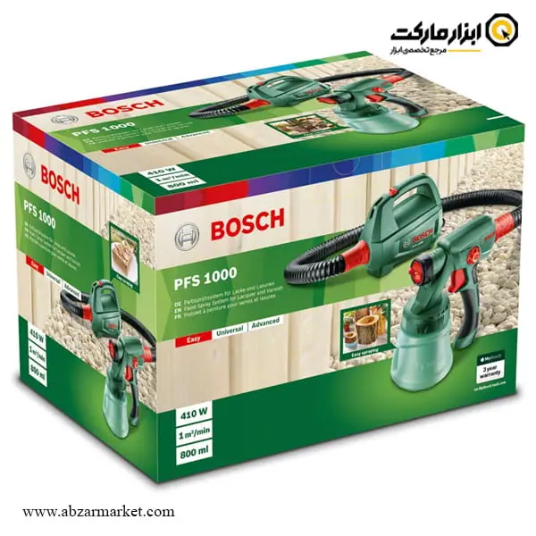 پیستوله برقی خرطومی بوش 410 وات مدل PFS 1000