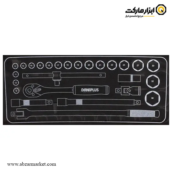 جعبه بکس داناپلاس 26 پارچه 12 پر 1/2 اینچ مدل D3940226