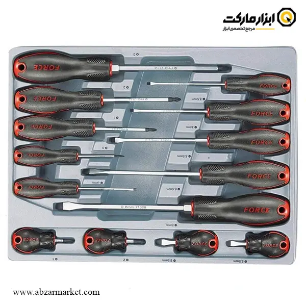 جعبه ابزار چرخ دار کشویی فورس 361 پارچه مدل F10217-361