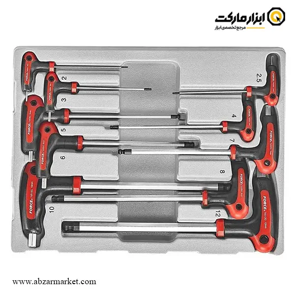 جعبه ابزار چرخ دار کشویی فورس 361 پارچه مدل F10217-361