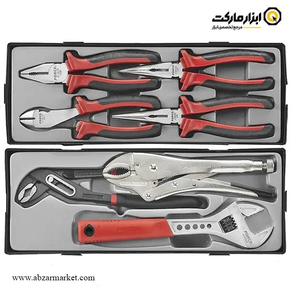 جعبه ابزار چرخ دار کشویی فورس 361 پارچه مدل F10217-361
