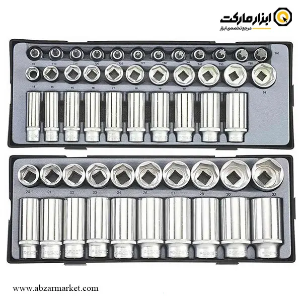 جعبه ابزار چرخ دار کشویی فورس 361 پارچه مدل F10217-361