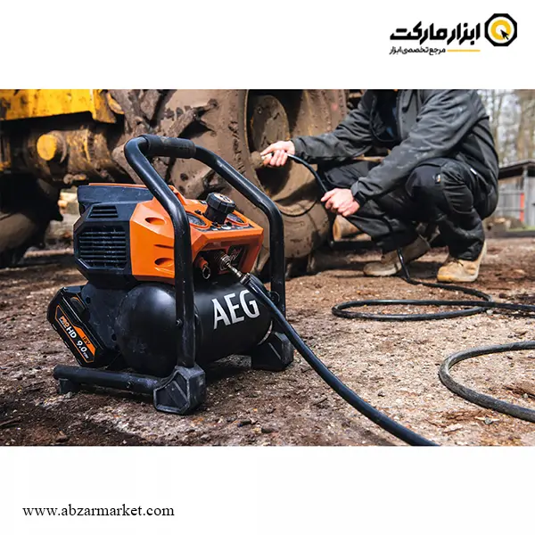 مینی کمپرسور شارژی AEG مدل BK18-38BL-0 بدون باتری
