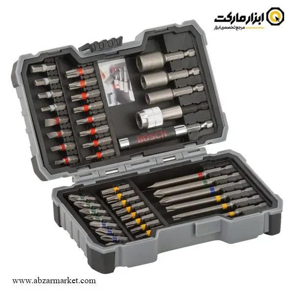 کیت دریل شارژی بوش براشلس 18 ولت 47 پارچه مدل GSR 18V-50 Extra