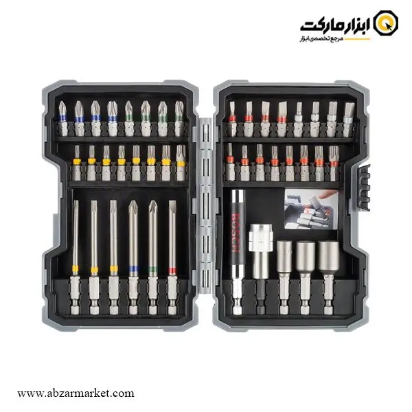 کیت دریل شارژی بوش براشلس 18 ولت 47 پارچه مدل GSR 18V-50 Extra