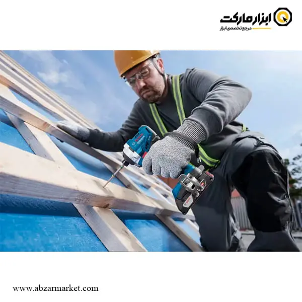 پیچ گوشتی شارژی ضربه ای بوش براشلس 18 ولت مدل GDR 18V-215 بدون باتری
