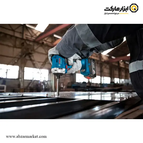 پیچ گوشتی شارژی ضربه ای بوش براشلس 18 ولت مدل GDR 18V-215 بدون باتری
