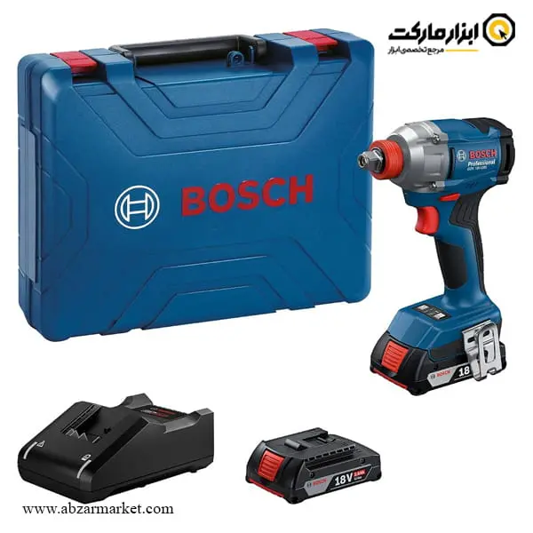 بکس و پیچ گوشتی شارژی بوش 18 ولت براشلس 2 کاره مدل GDX 18V-285