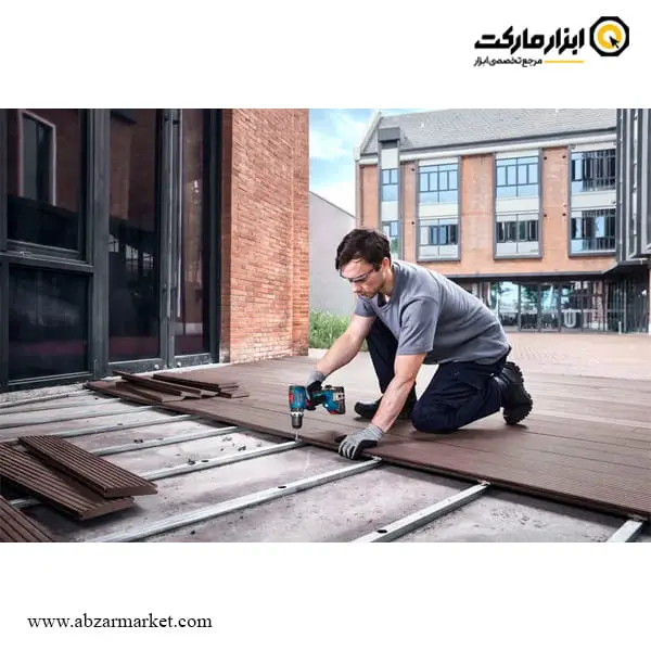 دریل شارژی چکشی بوش براشلس 18 ولت 2 باتری مدل GSB 18V-65