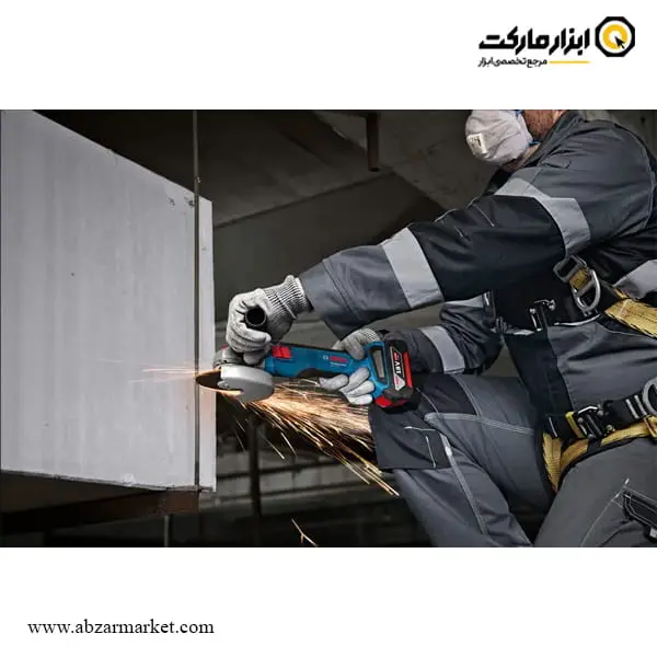 مینی فرز شارژی بوش براشلس 18 ولت 2 باتری مدل GWS 18V-8