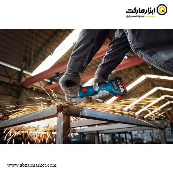 مینی فرز شارژی بوش براشلس 18 ولت 2 باتری مدل GWS 18V-8