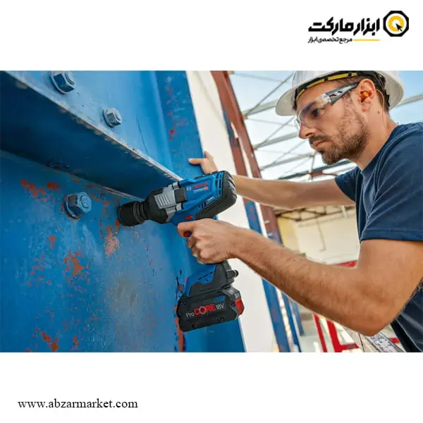 بکس شارژی بوش 1/2 اینچ براشلس 18 ولت 2 باتری مدل GDS 18V-1600 HC