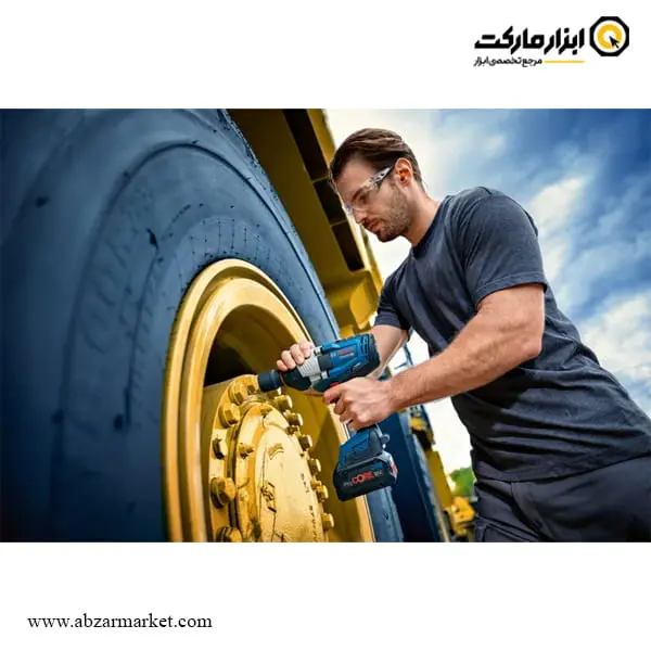 بکس شارژی بوش 1/2 اینچ براشلس 18 ولت 2 باتری مدل GDS 18V-1600 HC