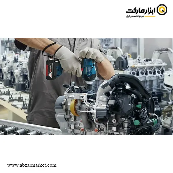 بکس شارژی بوش 1/2 اینچ براشلس 18 ولت 2 باتری مدل GDS 18V-400