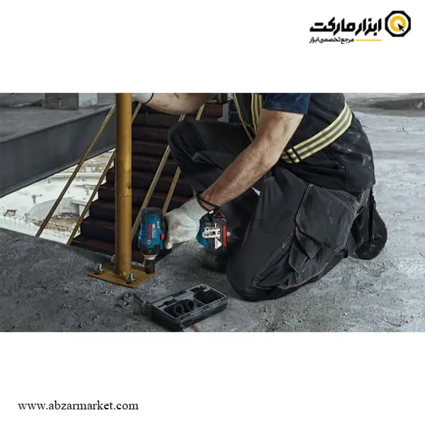 بکس شارژی بوش 1/2 اینچ براشلس 18 ولت 2 باتری مدل GDS 18V-400