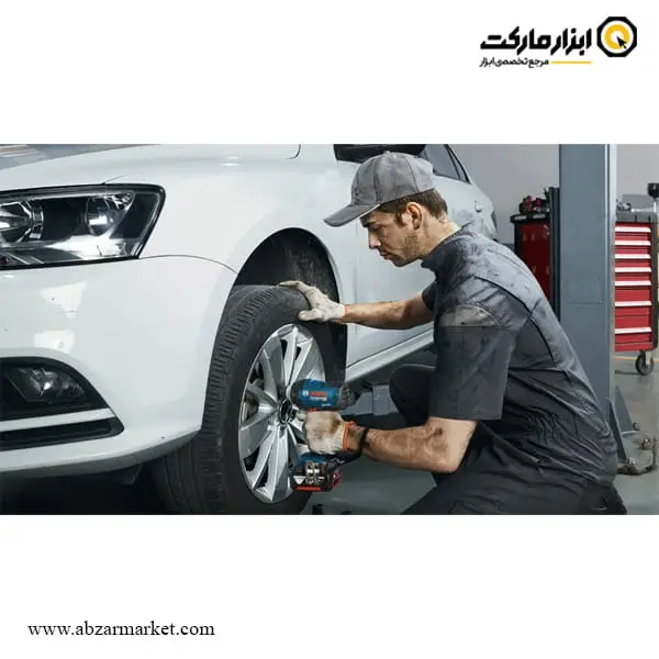 بکس شارژی بوش 1/2 اینچ براشلس 18 ولت 2 باتری مدل GDS 18V-400