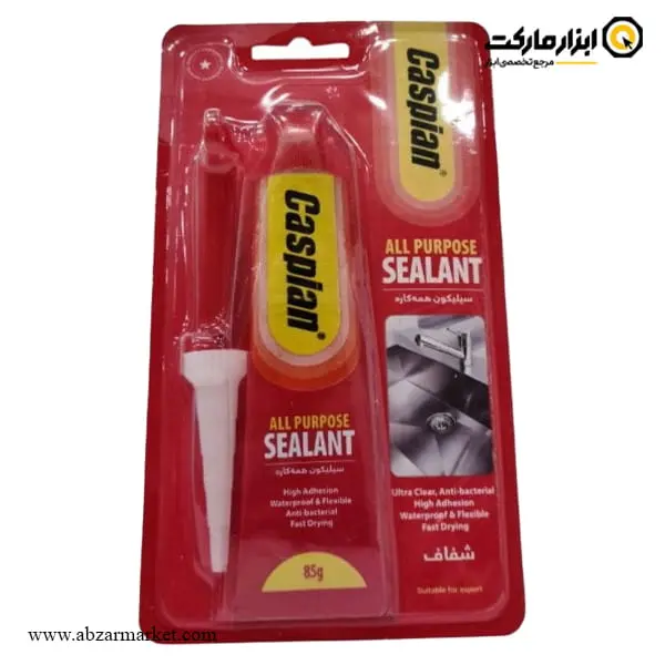 چسب سیلیکونی همه کاره کاسپین 85 گرم
