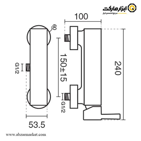 شیر سرویس بهداشتی کی دبلیو سی مدل زئوس
