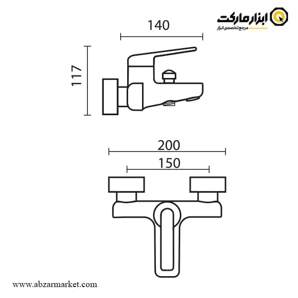 شیر حمام کی دبلیو سی مدل دومو 2