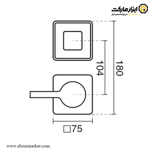 شیر روشویی توکار کی دبلیو سی مدل آوا تیپ 2