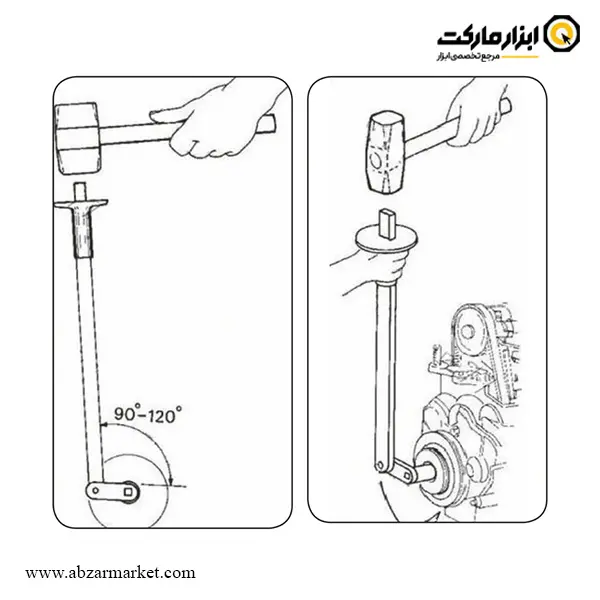 دسته بکس ضربه‌ خور 1/2 اینچ فورس مدل F9G0712